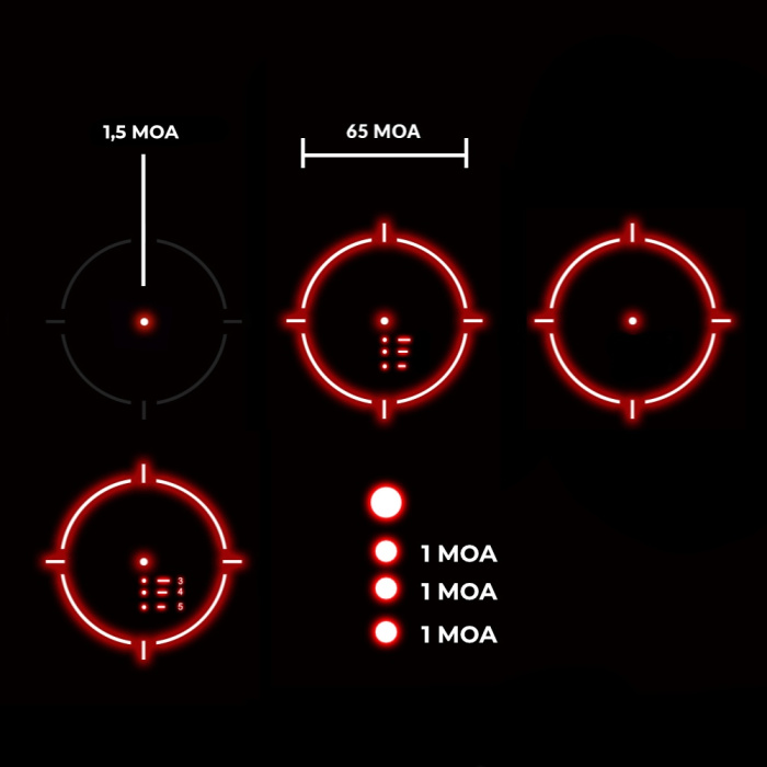 Holosun - Kolimator zamknięty ARO EVO - Solar Panel - Holosun SPR - Czarny - ARO-EVO-SPR-RD
